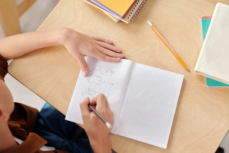 Uczeń podczas nauki i rozwiązywania zadań matematycznych
